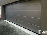4Ddoors Sectional Door - L-Ribbed, Micrograin Finish in Grey Aluminium