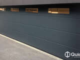 Hörmann Sectional Door - L-Ribbed, Silkgrain Finish in Anthracite Grey with Classic Glazing L0