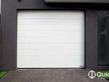 4Ddoors Sectional Door - M-Ribbed, Woodgrain Finish in White Traffic